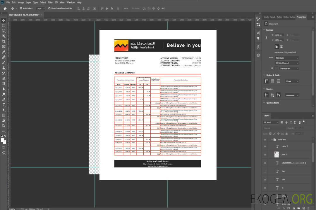 Maroc Relevé Attijariwafa bank xls template Maroc Relevé Attijariwafa bank xls template